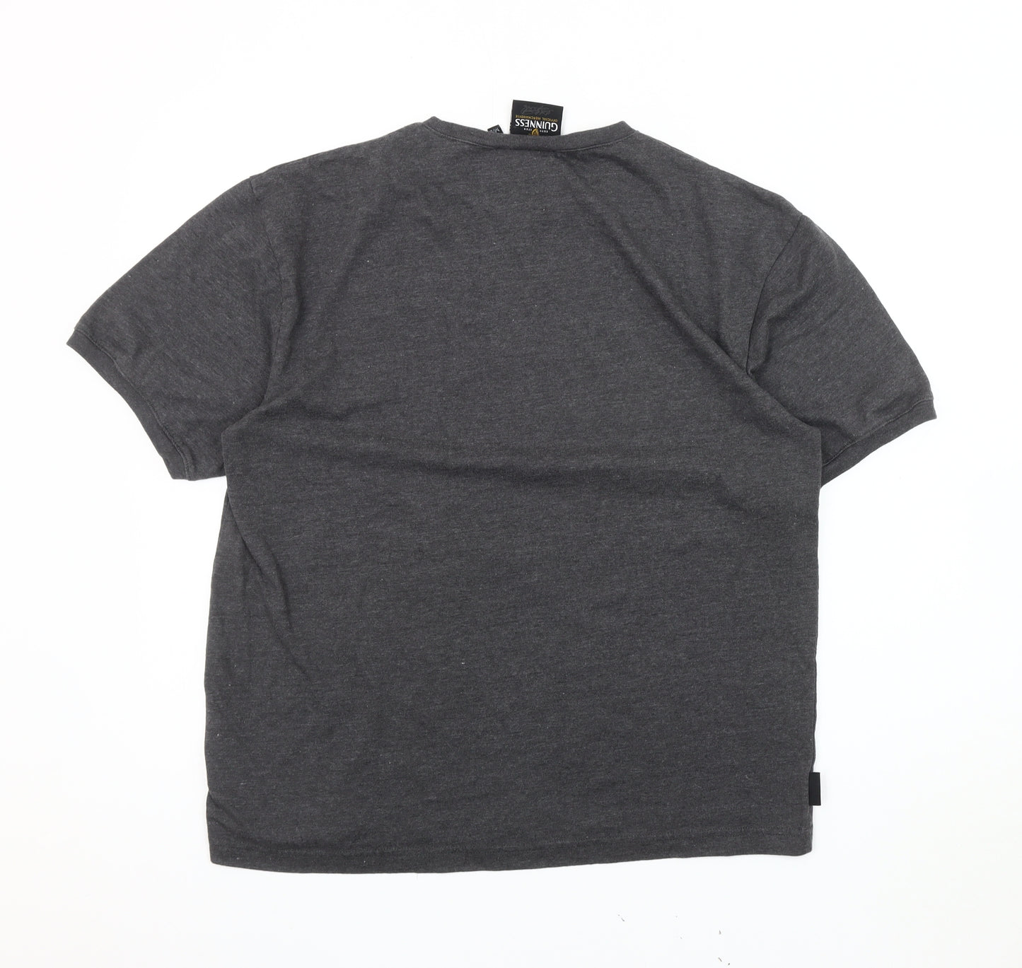 Guinness Men's Grey Medium T-Shirt Graphic Print