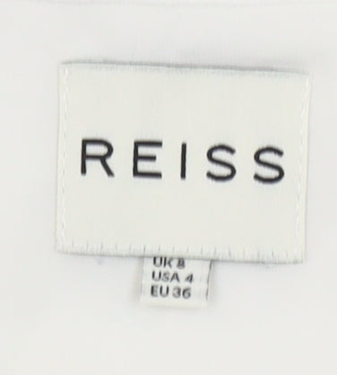 Reiss Women's Ivory A-Line Lace Accent Skirt, Size 8