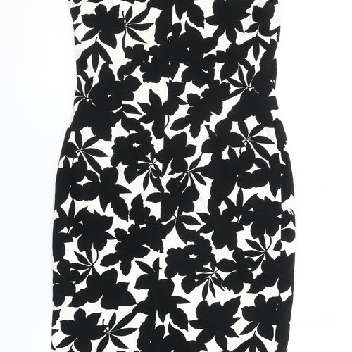 Laura Ashley Women's Black & White Floral Dress Size 12