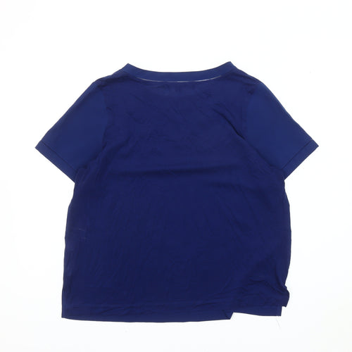 French Connection Women's Blue Medium Top - Casual Crew Neck