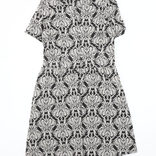 Therapy Women's Black White Dress Size 12 Geometric
