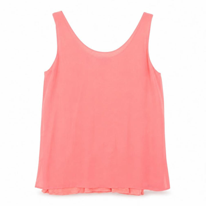 Mango Women's Pink Tank Top, Size 10, Scoop Neck, Casual