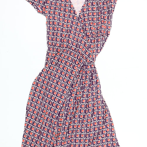 Boden Women's Geometric Dress, Multicoloured, Size 12