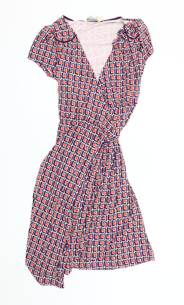Boden Women's Geometric Dress, Multicoloured, Size 12
