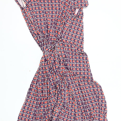 Boden Women's Geometric Dress, Multicoloured, Size 12