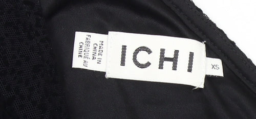 ICHI Women's Black One-Shoulder Blouse XS