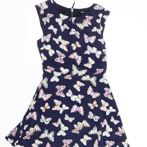 Oasis Women's Multicoloured Sleeveless Dress Size 8
