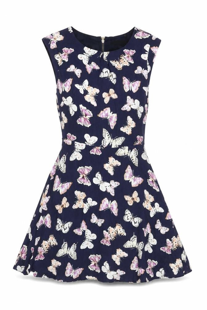 Front view of Oasis Women's Multicoloured Sleeveless Dress, size 8