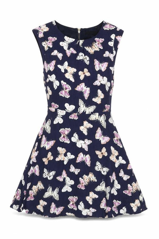 Front view of Oasis Women's Multicoloured Sleeveless Dress, size 8