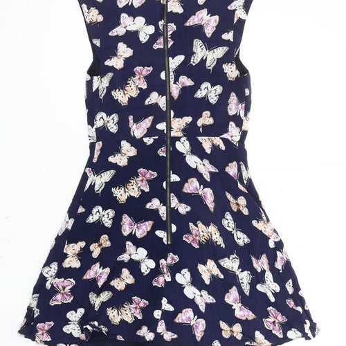 Oasis Women's Multicoloured Sleeveless Dress Size 8