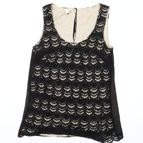 Monsoon Women’s Black Lace Sleeveless Blouse Size 10