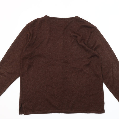 Casamia Exclusive Women's Brown M Cardigan, Embroidered