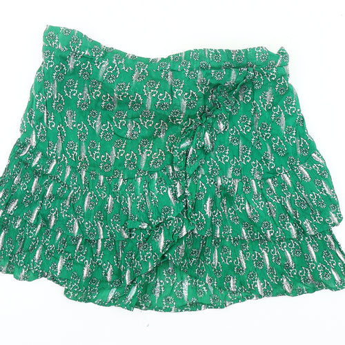 Feels by Brownie Women's Green Peasant Skirt S
