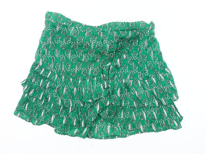 Feels by Brownie Women's Green Peasant Skirt S