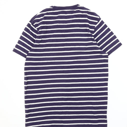 Jack Wills Men's Blue Striped T-Shirt, Size S