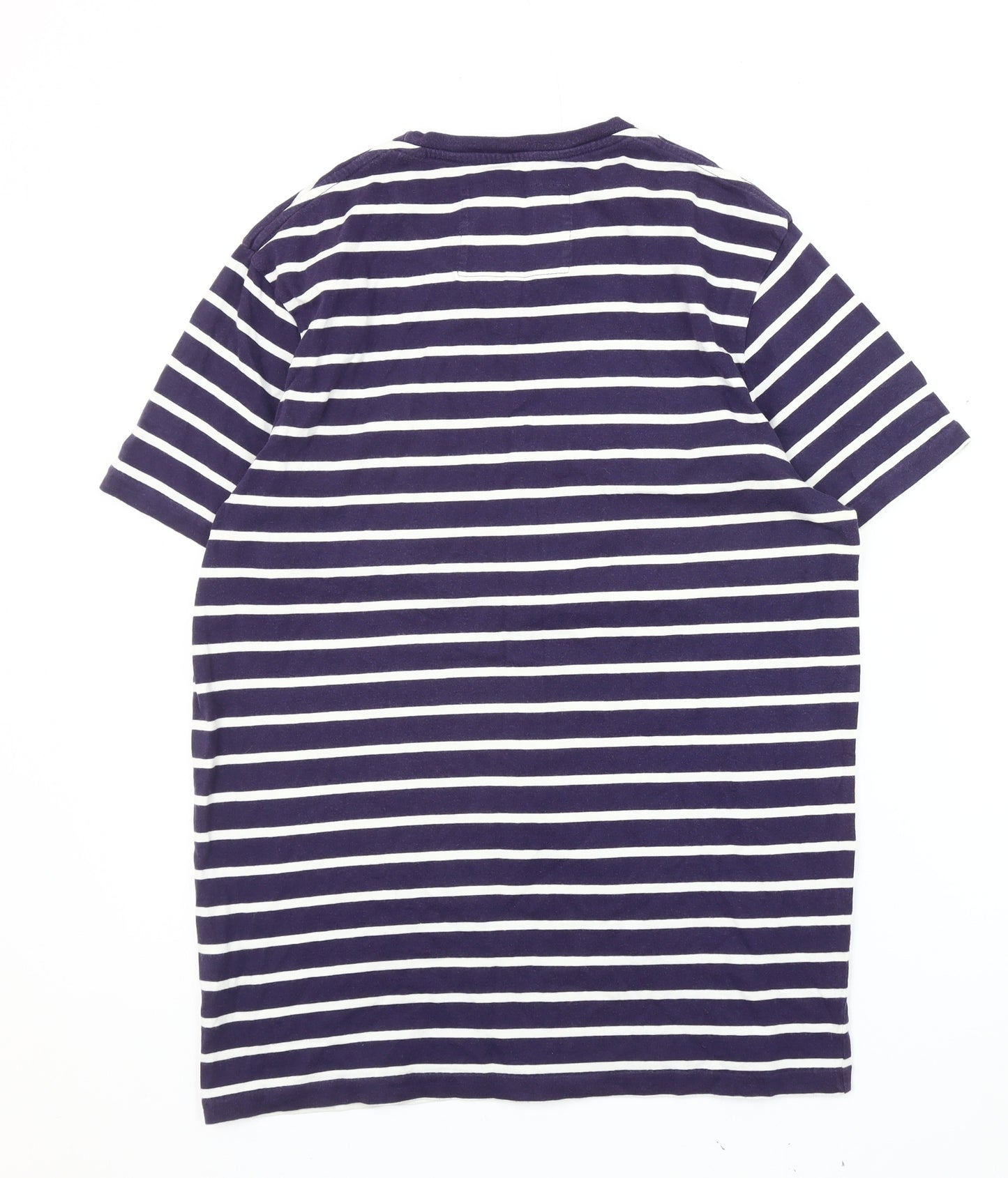 Jack Wills Men's Blue Striped T-Shirt, Size S