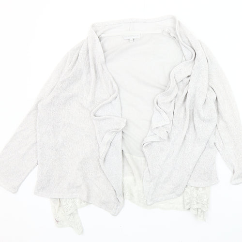 RJR John Rocha Women's White Open Front Cardigan Size 14