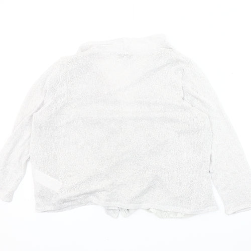 RJR John Rocha Women's White Open Front Cardigan Size 14