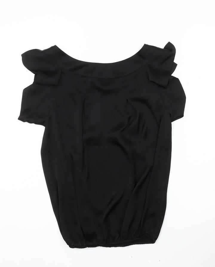River Island Women's Black Sleeveless Blouse Size 8