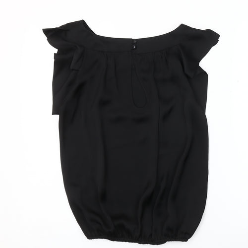 River Island Women's Black Sleeveless Blouse Size 8