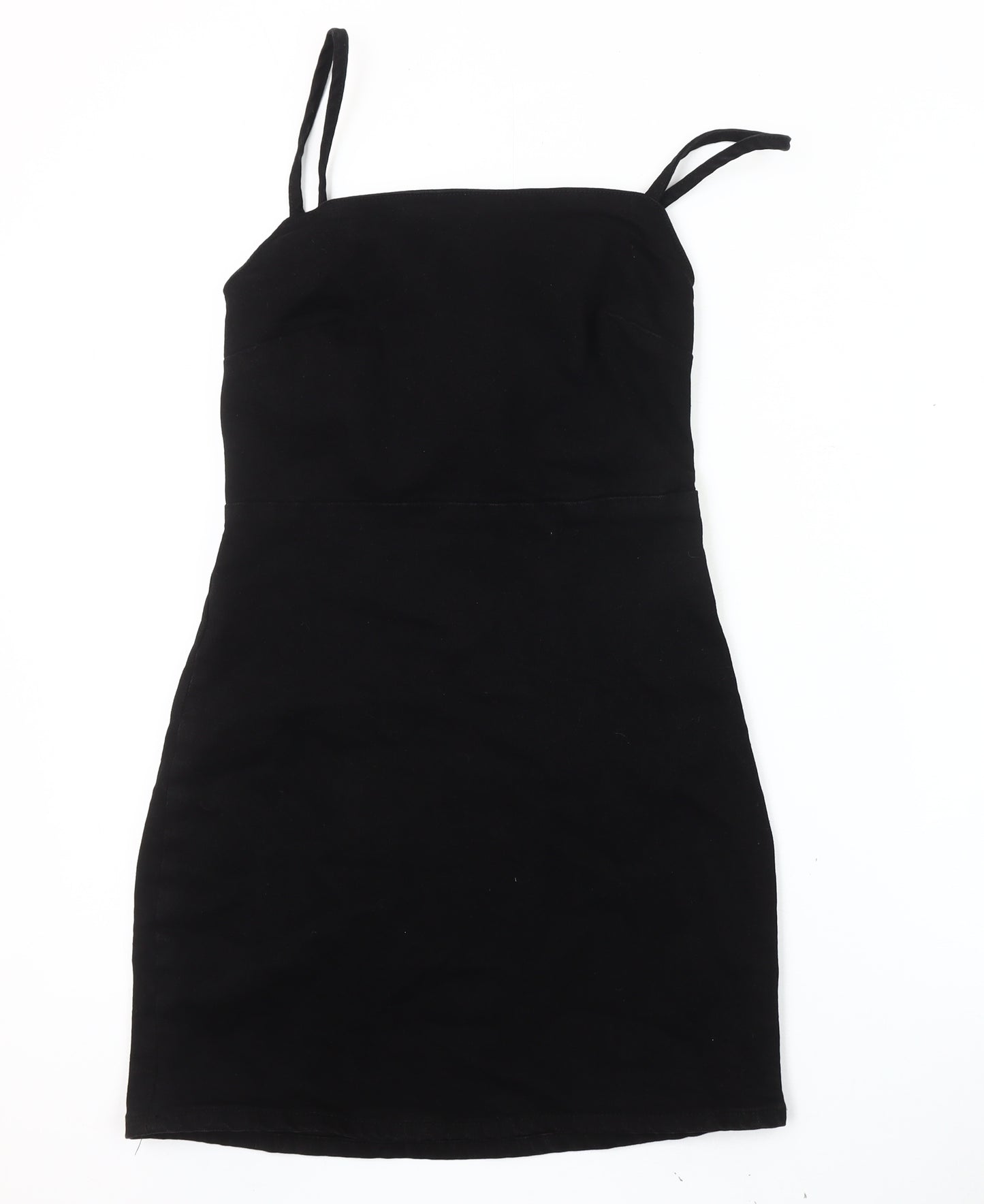 Zara Women's Black XS Strappy Cotton Dress