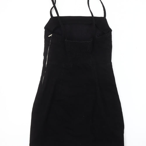 Zara Women's Black XS Strappy Cotton Dress