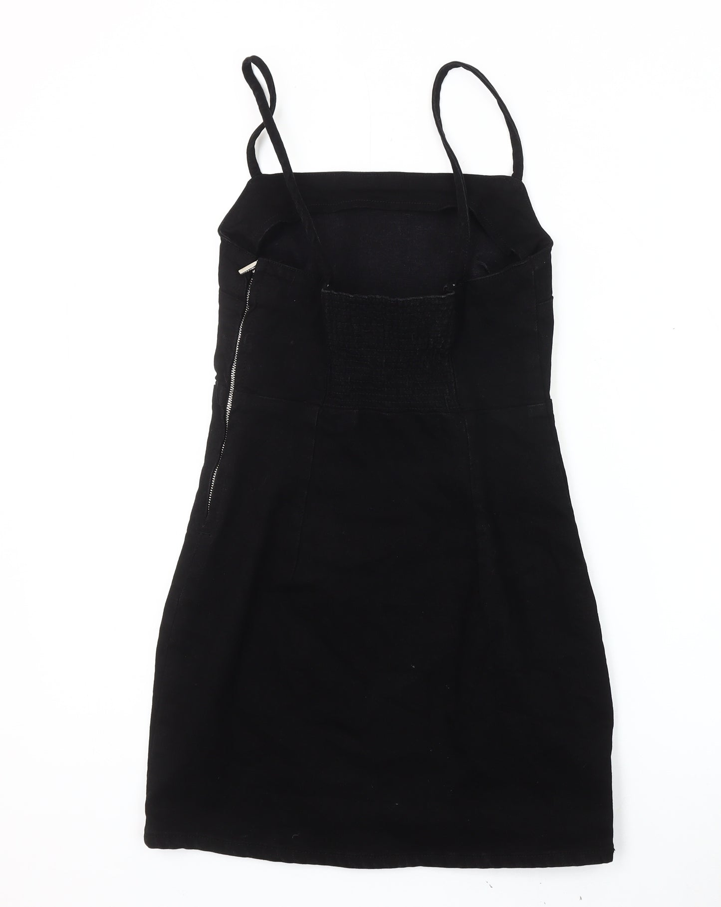 Zara Women's Black XS Strappy Cotton Dress