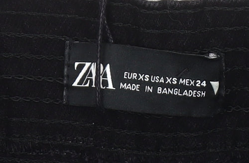 Zara Women's Black XS Strappy Cotton Dress