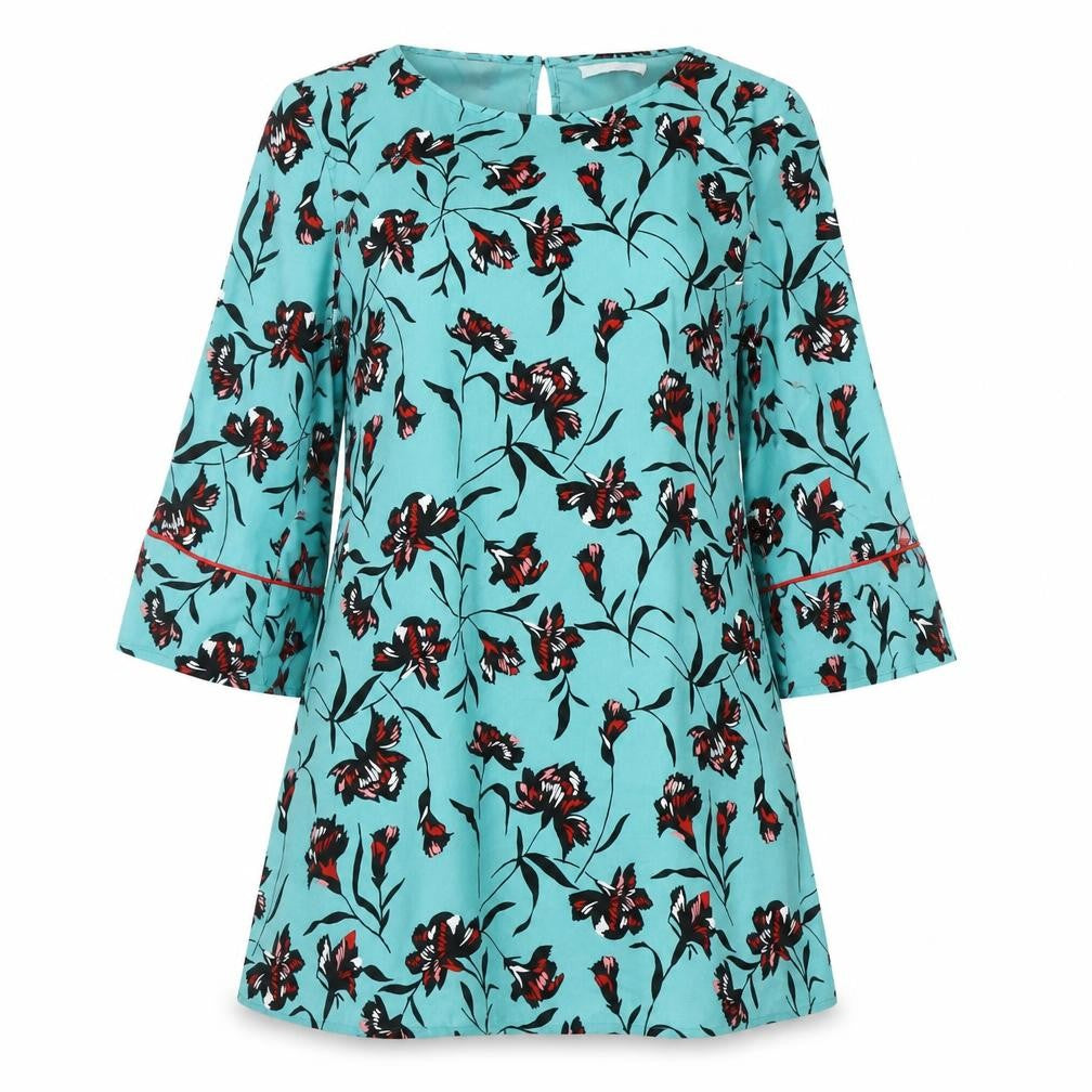 Front view of VILA Women's Multicoloured Floral Dress S