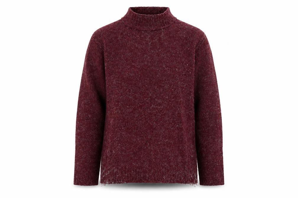 Front view of Farrell London Women's Red jumper XL