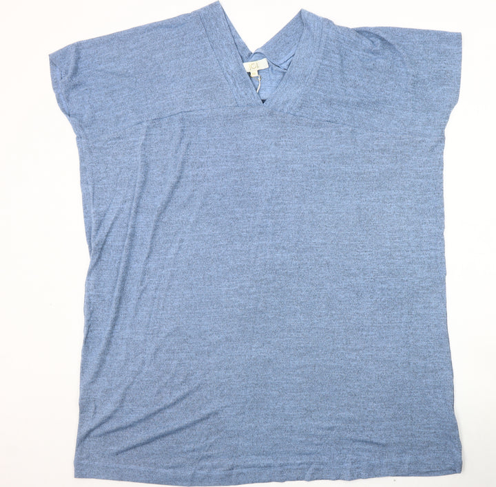 JCL Women's Blue Sleeveless Pullover Jumper