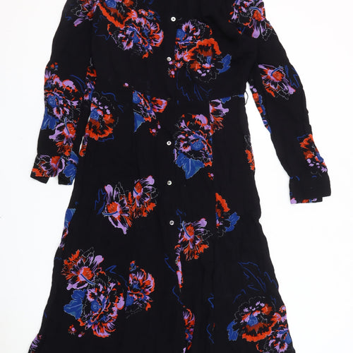 Whistles Women's Multicoloured Floral Long Sleeve Dress