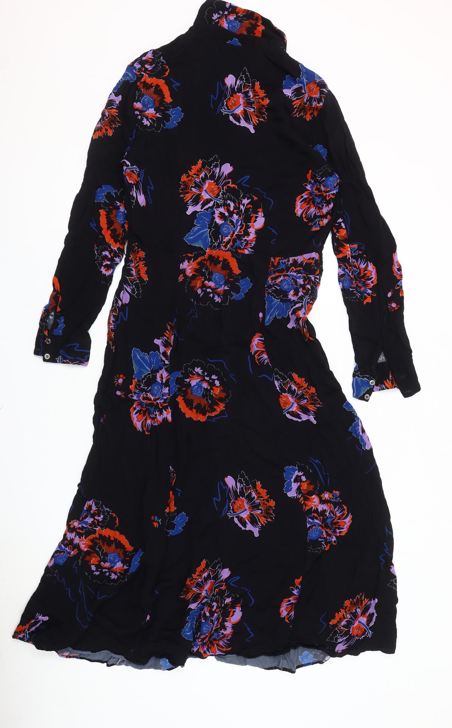 Whistles Women's Multicoloured Floral Long Sleeve Dress