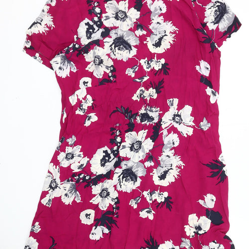 Joules Women's Pink Floral Dress Size 12