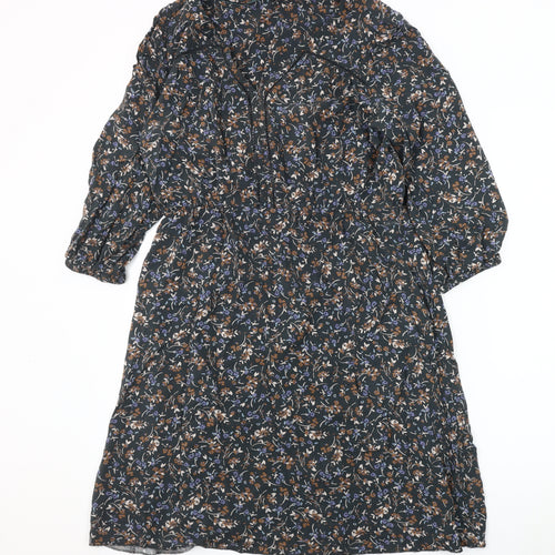 Marks and Spencer Women's Multicoloured 3/4 Sleeve Dress