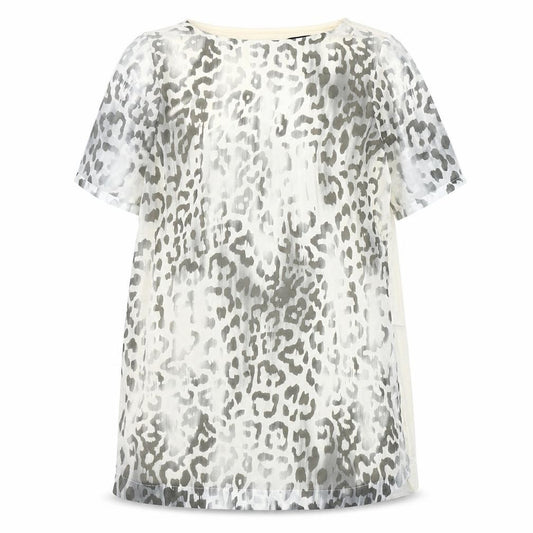 Front view of Marks & Spencer Women's Grey Animal Print Dress, size 12