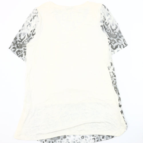 Marks and Spencer Women's Grey Animal Print Dress, Size 12