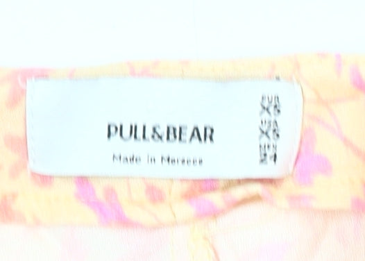 Pull&Bear Women’s Multicoloured Floral Midi Skirt