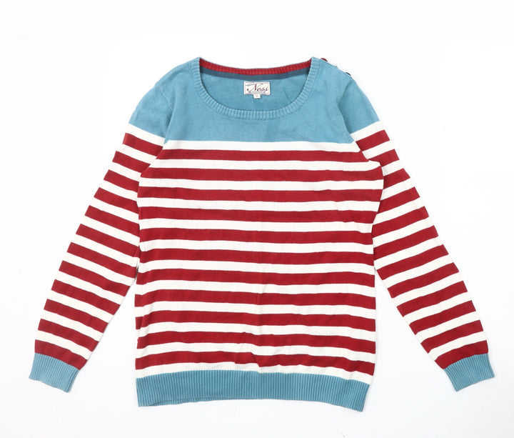 Ness Women's Multicoloured Striped Pullover Jumper, S