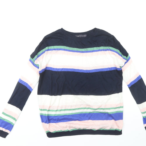 Marks and Spencer Women's S Multicoloured Striped Pullover Jumper