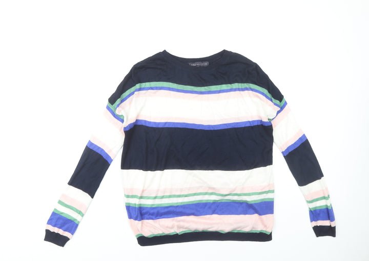 Marks and Spencer Women's S Multicoloured Striped Pullover Jumper