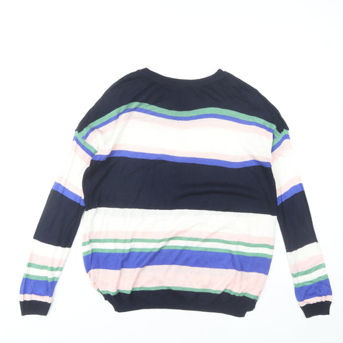 Marks and Spencer Women's S Multicoloured Striped Pullover Jumper