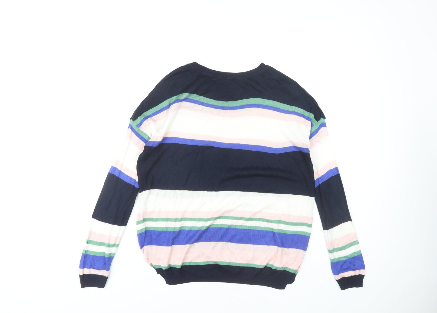 Marks and Spencer Women's S Multicoloured Striped Pullover Jumper
