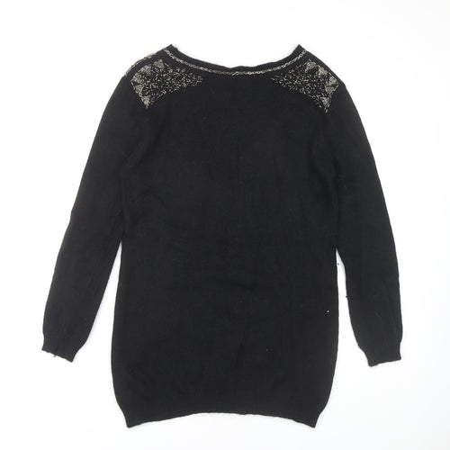 Marks and Spencer Women's Black Pullover Jumper Size 14