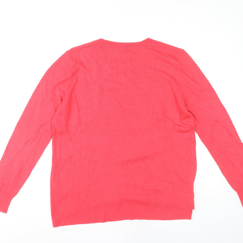 Debenhams Women’s Red Embroidered Pullover Jumper Size 12