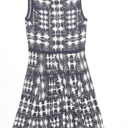 Grace Dresses Women's White M Geometric Sleeveless Dress