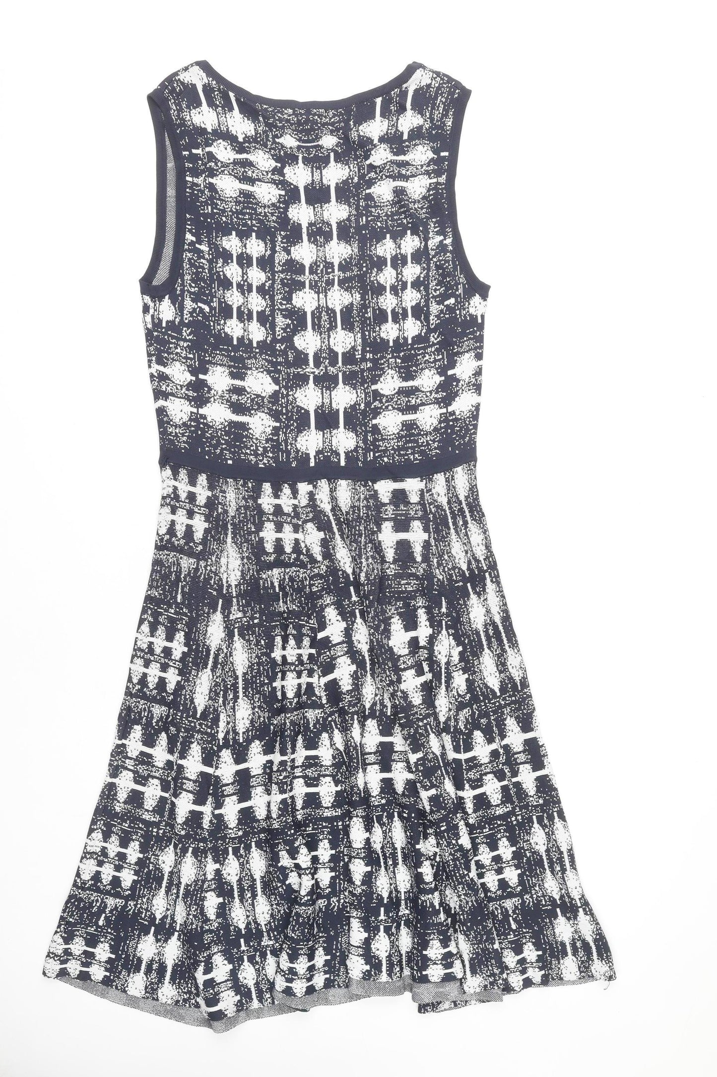 Grace Dresses Women's White M Geometric Sleeveless Dress