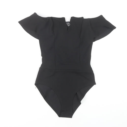 New Look Women's Black Off Shoulder Bodysuit Size 6