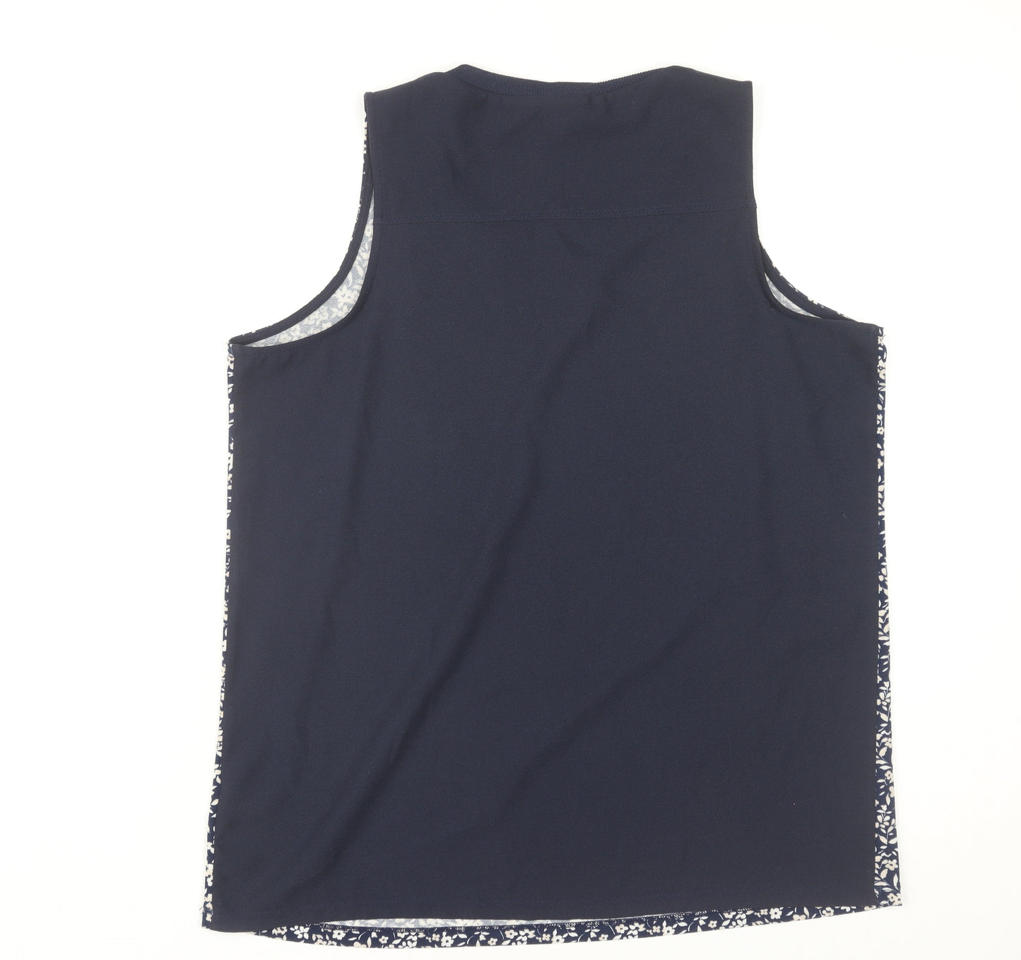 Next Women's Blue Floral Tank Top, Size 8, Casual Chic