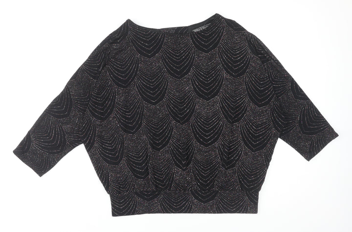 Dorothy Perkins Women's Black Geometric Tunic
